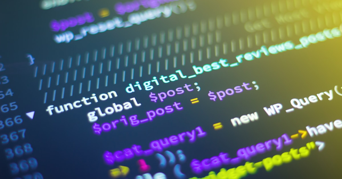 Programming code on screen representing Claude AI coding capabilities