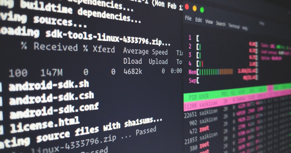 Connected technology network representing automated workflows and integrations
