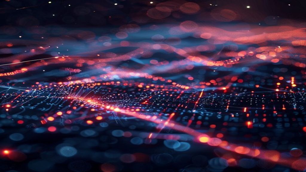 Abstract visualization of mathematical proofs flowing through code blocks, glowing geometric shapes representing formal verification, neural networks intersecting with logic gates, ethereal light trai