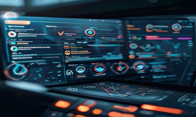 A sleek dashboard displaying search results with highlighted source citations and verification checkmarks, glowing data streams connecting to web icons, clean modern interface with floating verificati